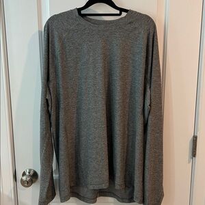 Men's Long Sleeve Swim Tee Rash Guard Size: XL Color: Gray